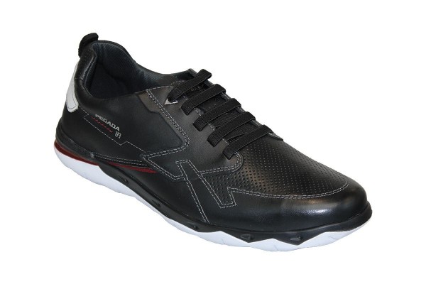 Pánske tenisky nízke PE/S117103-03 PRETO (43)