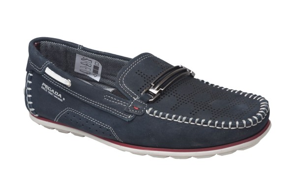 Pánske poltopánky mokasíny PE/S40302-09 MARINHO (42)