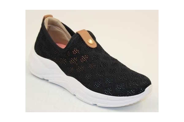 Dámska teniska slip-on PE/218853-03 PRETO  (40)