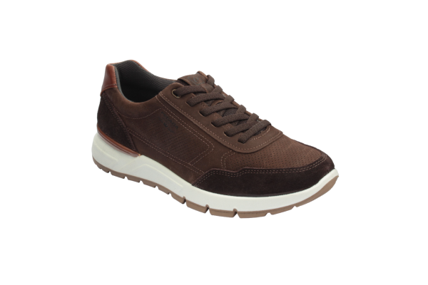Pánske tenisky nízske PE/111602-06 CHOCOLATE  (44)